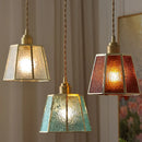 Axyaa Glass LED Pendant Lights: American Vintage Style for Dinning, Living Room & Bedroom