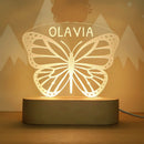 Axyaa Personalized Kids USB Night Light and Name Lamp for Nursery Bedroom Wall Decor