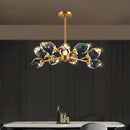 Axxya Crystal Chandelier: Luxury Living Room & Bedroom Pendant Light