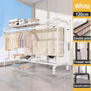 Axyaa Floor-to-Ceiling Coat Rack with Drying Hanger for Bedroom and Balcony