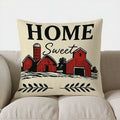 Cozy Country Decor Pillow Cover by Axyaa: Perfect for Sofa, Bedroom & Car