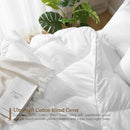 Axyaa King Size Luxury Feather Down Comforter, Ultra-Soft Cotton Blend, High Fill Power