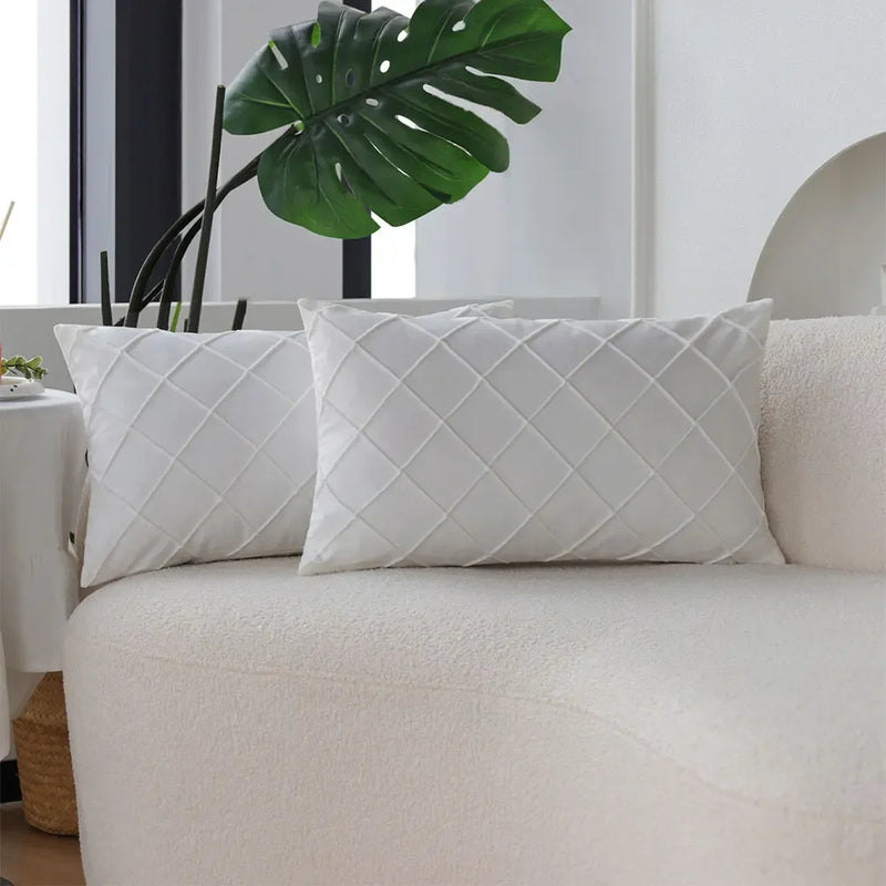 Axyaa Velvet Cushion Cover - Soft Home Decor Sofa Pillowcase - Comfortable Throw Pillow Cover