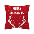 Axyaa Merry Christmas Print Sofa Cushion Decoration Pillowcase