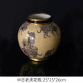 Handmade Porcelain Tiger Pattern Flower Vase by Axyaa