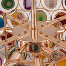 Axyaa LED Agate Chandelier for Home Decor Lighting