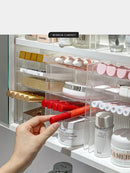 Axyaa Acrylic Mirror Cabinet Storage Box with Lipstick Holder & Makeup Organizer Shelf