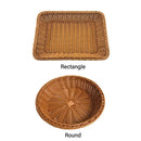 Axyaa Woven Style Plastic Kitchen Storage Basket for Home Organization