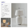 Axyaa Red/White/Black Ceramics Table Lamp with Touch Switch - LED Desk Light for Home Decor