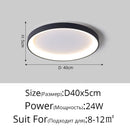 Axyaa LED Ceiling Lamp: Nordic Style Ultra-thin Creative Mango Design for Living Room & Bedroom