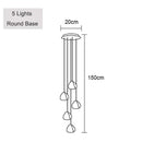 Axyaa Nordic Crystal Chandelier for Stairs
