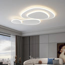 Axyaa Modern LED Ceiling Chandelier Lights for Home Decoration, Dimmable White Fixtures