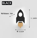Axyaa Rocket Moon Star LED Wall Lamp for Kids Room - Modern Creative Design