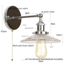 Axyaa Industrial Loft LED Wall Lights for Coffee Porch Bathroom Mirror Stairs Bedroom