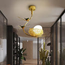 Axyaa Rustic Luxury Bird Egg Chandelier for Living Room Dining Kitchen Loft
