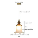 Axyaa Clear Glass Copper Socket LED Pendant Lamp for Home Decoration