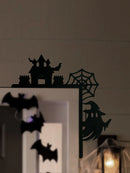 Axyaa Halloween Ghost & Spider Web Wooden Door Corner Decor