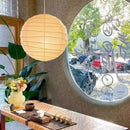 Axyaa Rice Paper Wabi Sabi Pendant Lamp, Ceiling Hanging Light for Kitchen, Living, Dining Room