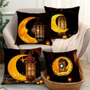 Axyaa Ramadan Crescent Moon Fasting Lamp Pillow Cover for Home Décor