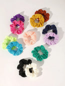 Axyaa Large Soft Hair Scrunchies Elastic Hair Ties Ponytail Holders