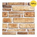 Axyaa 3D Faux Stone Peel Stick Backsplash Wall Tile Sticker 30cm x 30cm