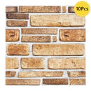 Axyaa 3D Faux Stone Peel Stick Backsplash Wall Tile Sticker 30cm x 30cm