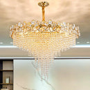 Axyaa Modern Crystal Tassel Chandelier Ceiling Pendant Lights