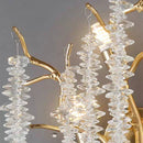 Axyaa Crystal Branch Wall Lamp: Nordic All Copper, LED, Retro, Living Room, Bedroom Decor