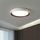 Axyaa Walnut Grain Smart Ceiling Light for Bedroom and Living Room