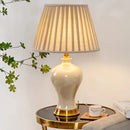 Axyaa High Grade Jingdezhen Ceramic Table Lamp - Large Lamp for Living Room and Bedroom
