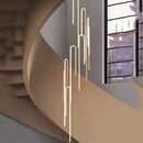 Axyaa LED Spiral Staircase Pendant Light for Modern Minimalist Villa Duplex