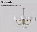 Axyaa Glass Ball Chandelier: Modern, Creative, Vintage, Lovely Girls Bedroom Lamp