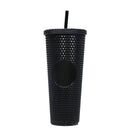 Axyaa Double Layered Straw Cup: Diamond Radiant Water, Coffee, Drinks, Mugs