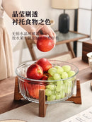 Axyaa Glass Dried Fruit Tray | Elegant Snack Candy Storage Box | Family Living Room Organizer