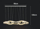 Axyaa Crystal Chandeliers: Modern LED Ceiling Hanging Lights for Living Room