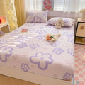Axyaa Cartoon Fish Printed Cotton Fitted Bed Sheet - Single/Queen/King Sizes
