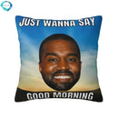 Axyaa Funny Kanye West Meme Cushion Covers 40x40cm Soft Throw Pillow Case Square Pillowcase
