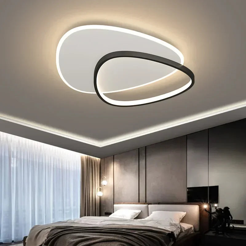 Axya LED Ceiling Lamp: Modern Chandelier Lighting Fixture for Home Decoration