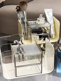 Axyaa Makeup Organizer Storage Box for Cosmetics, Brushes, Lipstick, Nail Polish & Remover