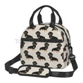 Dachshund Print Insulated Lunch Bag by Axyaa - Waterproof Thermal Tote with Adjustable Strap