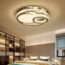 Axyaa Heart Crystal LED Ceiling Light - Stainless Steel Fixture