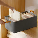 Axyaa Metal Frame Clothes Organizer Storage Box for Wardrobe Closet Organization
