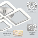Axyaa Dimmable LED Ceiling Light with Remote Control for Bedroom & Dining Room