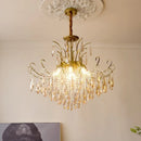 Axyaa Crystal E14 LED Pendant Lights: Romantic, Luxury, Art Decor Suspended Lamp