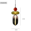 Axyaa Glass Led Pendant Chandelier for Restaurant Living Room Decor