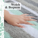 Axyaa Soft High-Pile Microfibre Bathroom Rug - Absorbent & Non-slip Mats