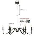 Axyaa Industrial E14 Pendant Lamps for Kitchen & Dining Room Chandelier Lighting