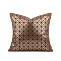 Axyaa Geometric Laser Mirror Pillow Cover for Children's Room in Black Coffee Color