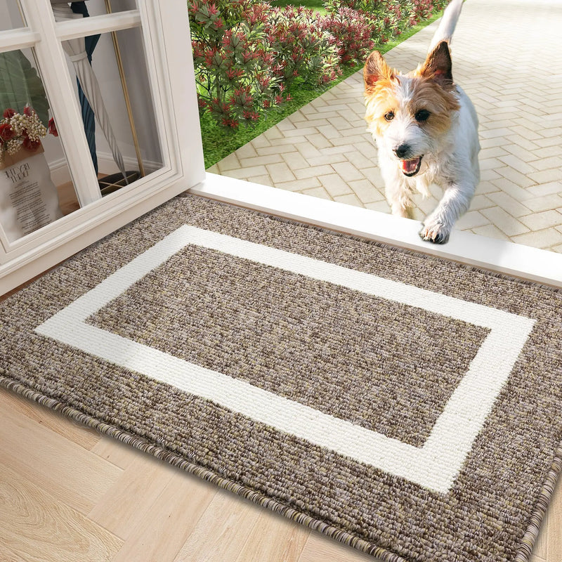 Axyaa Absorbent Welcome Mat: Soft, Non-Slip Floor Carpet