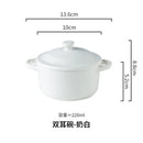Axyaa Ceramic Double Ear Bowl Set - 6.5oz Mini Yogurt & Shufulei Small Bowl
